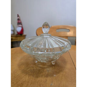 Clear Glass Candy Dish Serveware